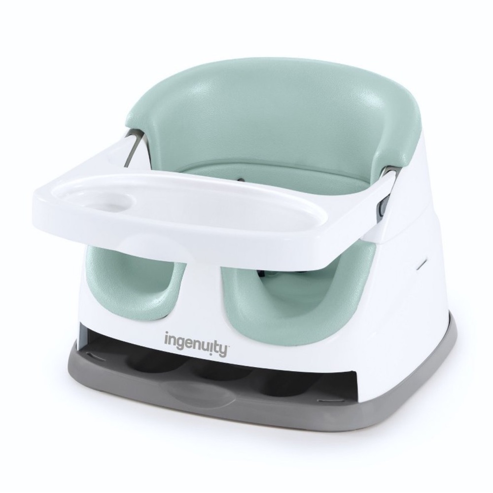 Ingenuity Sage Green Booster Seat with Removable Tray
